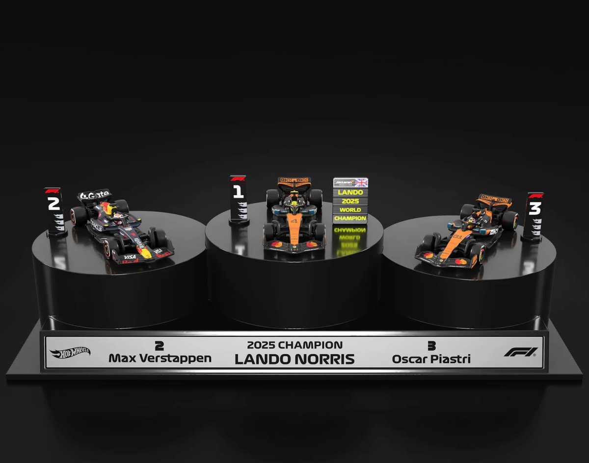 Hot Wheels 2025 Formula 1 Podium Set