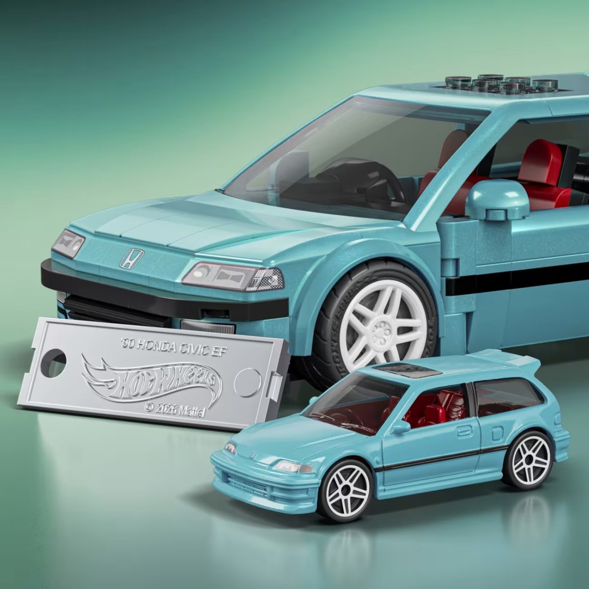 2026 Custom '90 Honda Civic EF Teal: Image 4