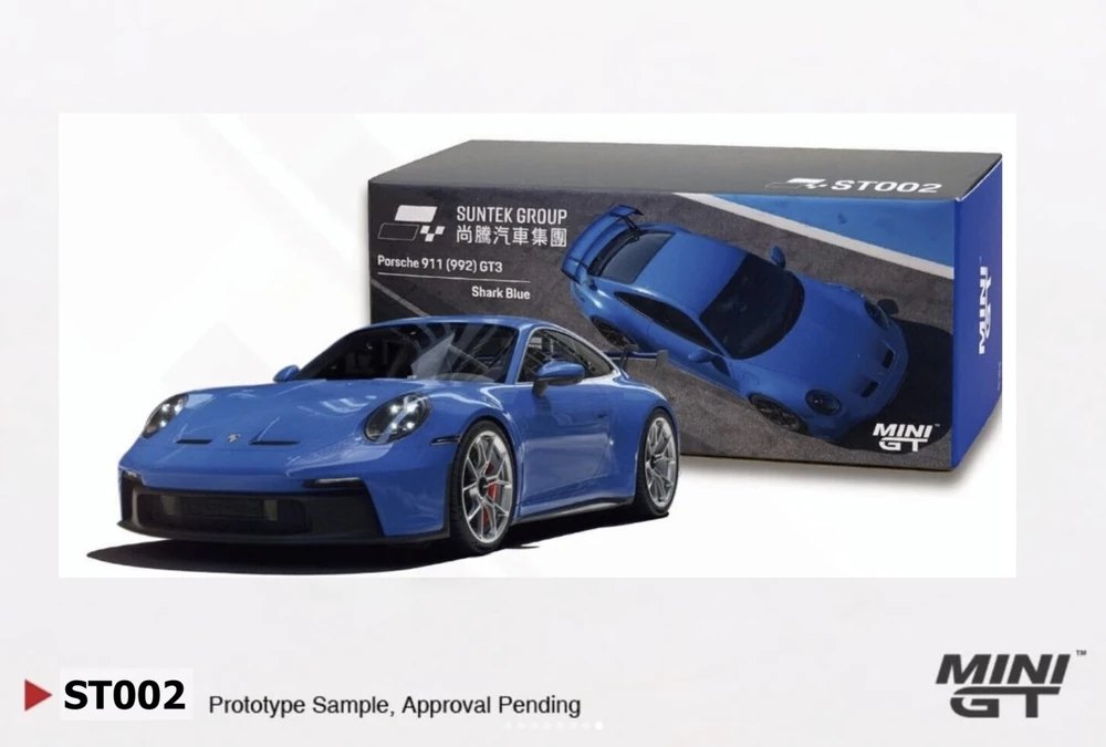Hot Wheels Porsche 911 (992) GT3 Shark Blue SUNTEK Group