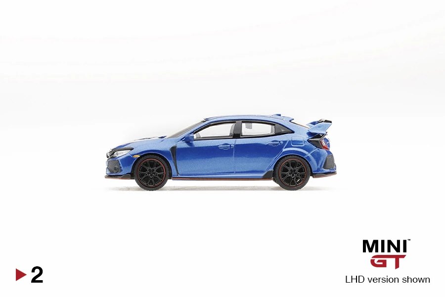 2018 Honda Civic Type R (FK8) Aegean Blue Metallic Blue: Image 2