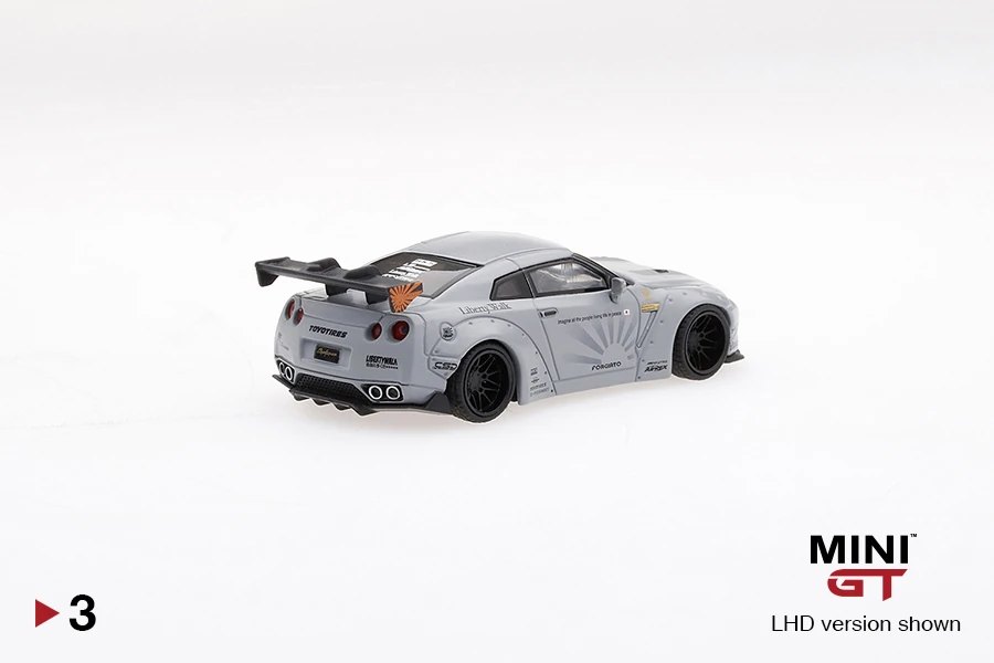 2018 LB★WORKS Nissan GT-R (R35) Matte Grey Type 1, Rear Wing ver 1 Grey: Image 4