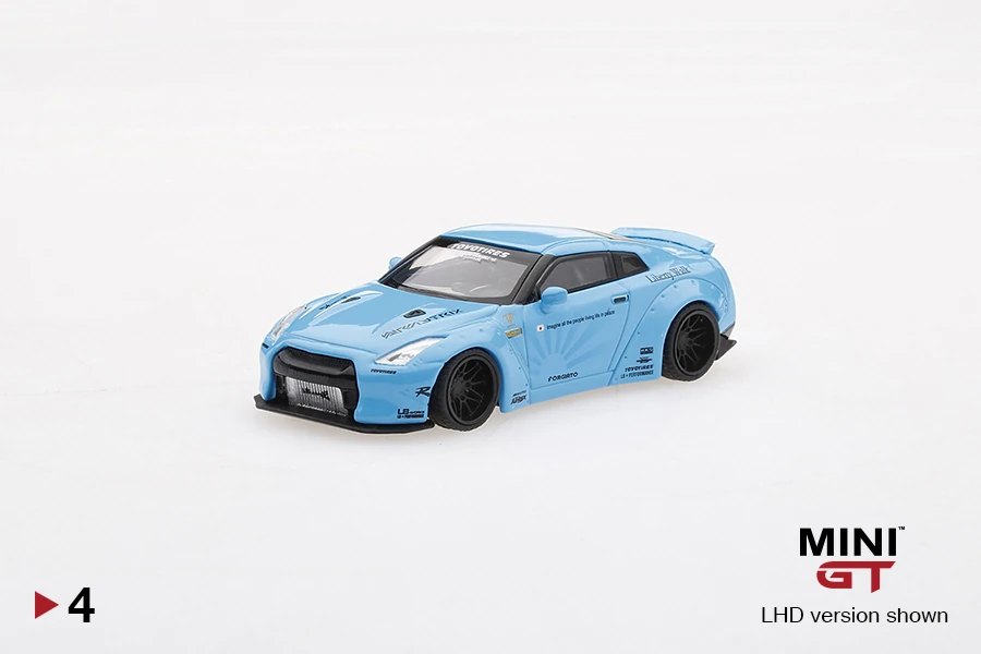 2018 LB★WORKS Nissan GT-R (R35) Light Blue Type 1, Rear Wing ver 2 Blue: Image 3