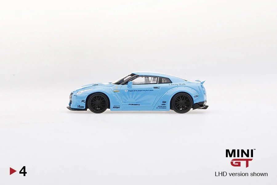 2018 LB★WORKS Nissan GT-R (R35) Light Blue Type 1, Rear Wing ver 2 Blue: Image 2