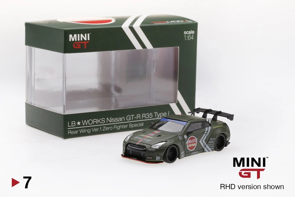 Hot Wheels LB★WORKS Nissan GT-R (R35) Zero Fighter Special Type 1, Rear Wing ver 1