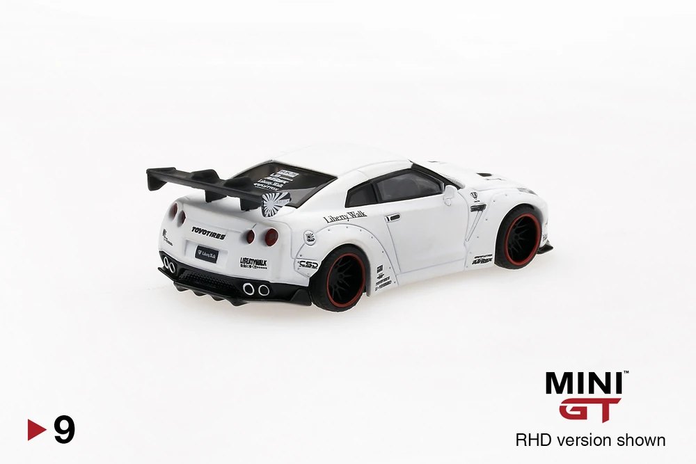 2019 LB★WORKS Nissan GT-R (R35) Matte White Type 1, Rear Wing Ver 1 White: Image 4