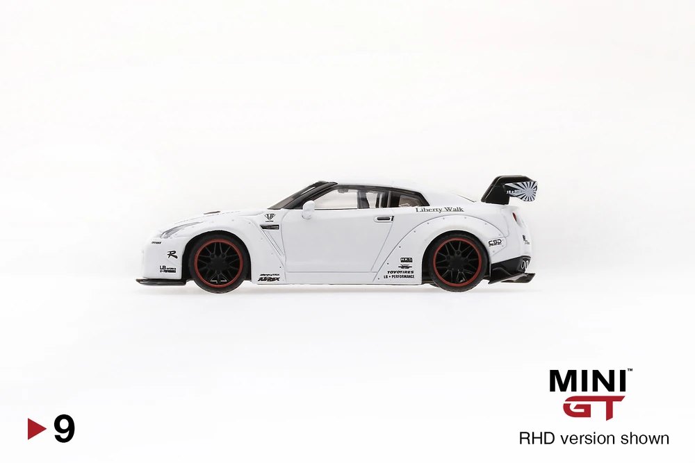 2019 LB★WORKS Nissan GT-R (R35) Matte White Type 1, Rear Wing Ver 1 White: Image 2