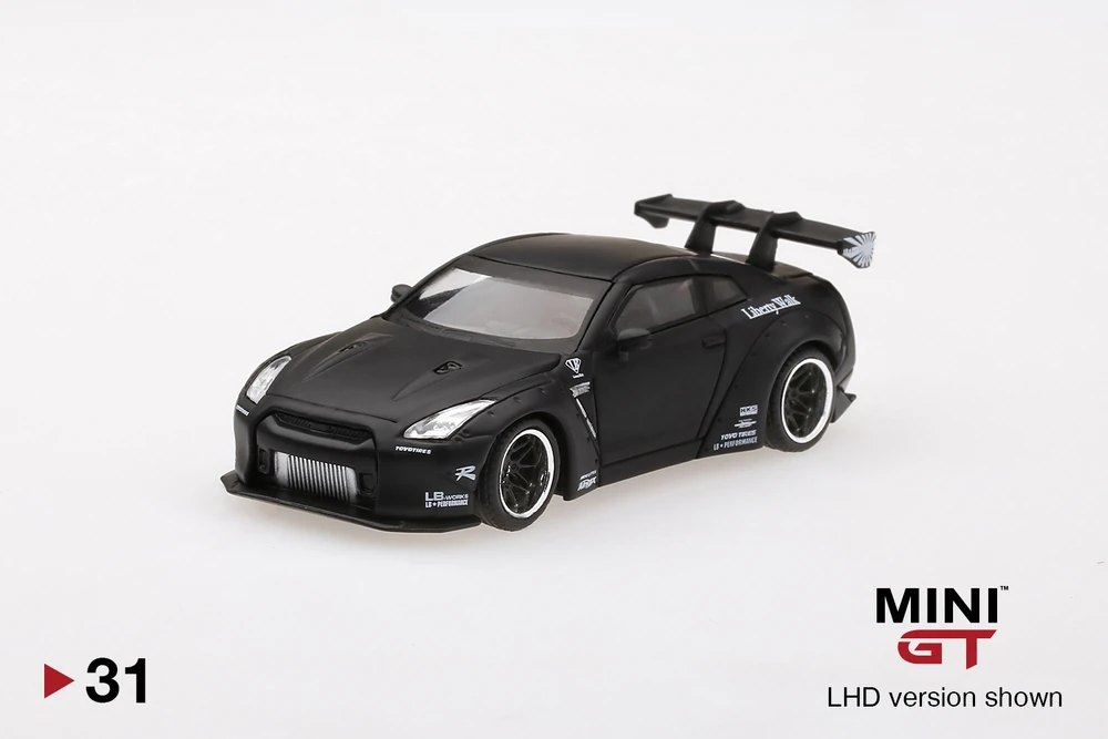 2019 LB★WORKS Nissan GT-R (R35) Matte Black Type 1, Rear Wing ver 1 Black: Image 3