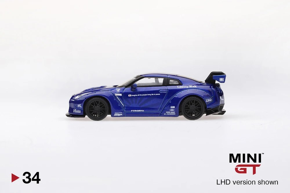 2019 LB★WORKS Nissan GT-R (R35) Candy Blue Type 1, Rear Wing ver 1 Blue: Image 2