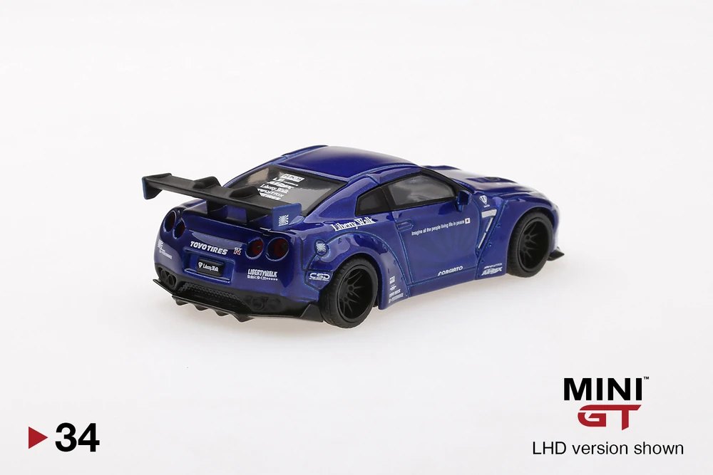 2019 LB★WORKS Nissan GT-R (R35) Candy Blue Type 1, Rear Wing ver 1 Blue: Image 4