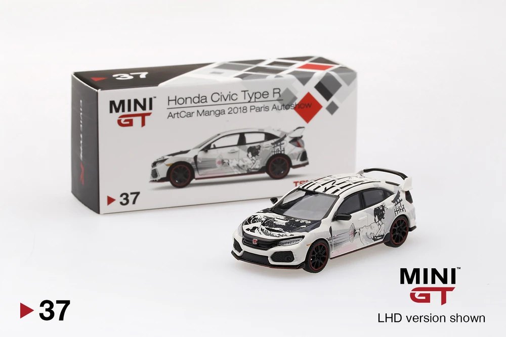 Hot Wheels Honda Civic Type R (FK8) ArtCar Manga - 2018 Paris Autoshow