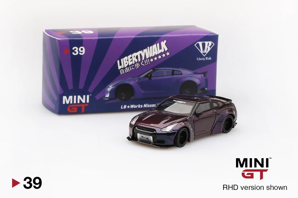 Hot Wheels LB★WORKS Nissan GT-R (R35) Magic Purple Type 1, Rear Wing ver 2