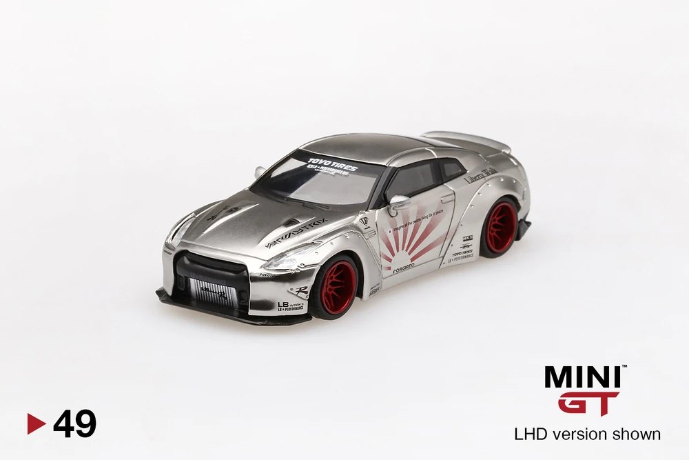 2019 LB★WORKS Nissan GT-R (R35) Satin Silver Type 1, Rear Wing Version 2 Silver: Image 3