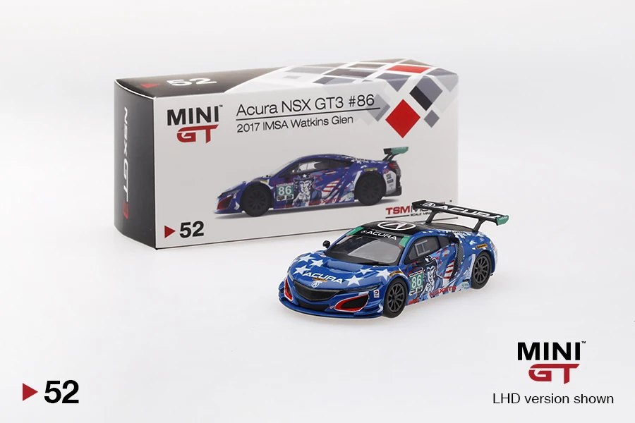 Hot Wheels Acura NSX GT3 #86 "Uncle Sam" 2017 IMSA Watkins Glen