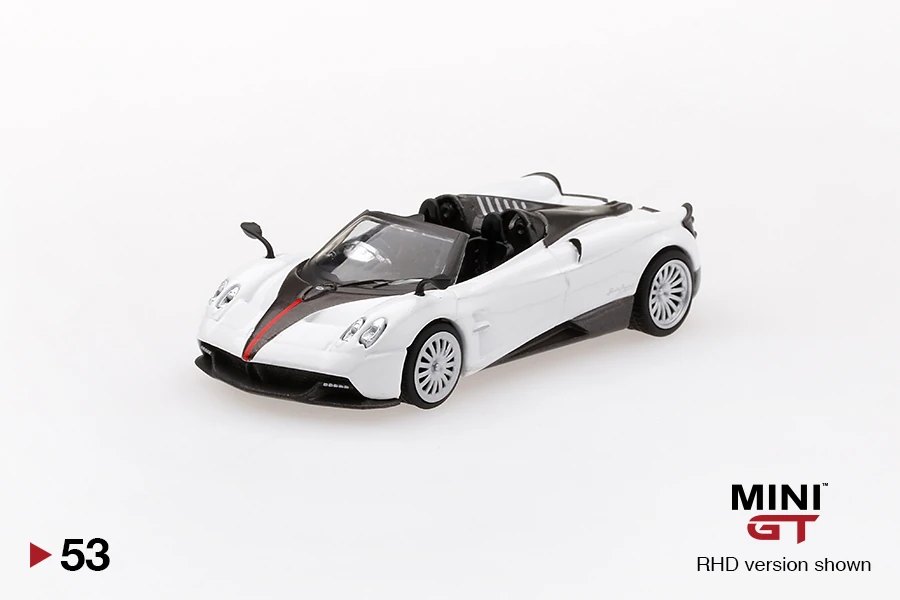 2019 Pagani Huayra Roadster White w/ Carbon Red Stripe White: Image 3