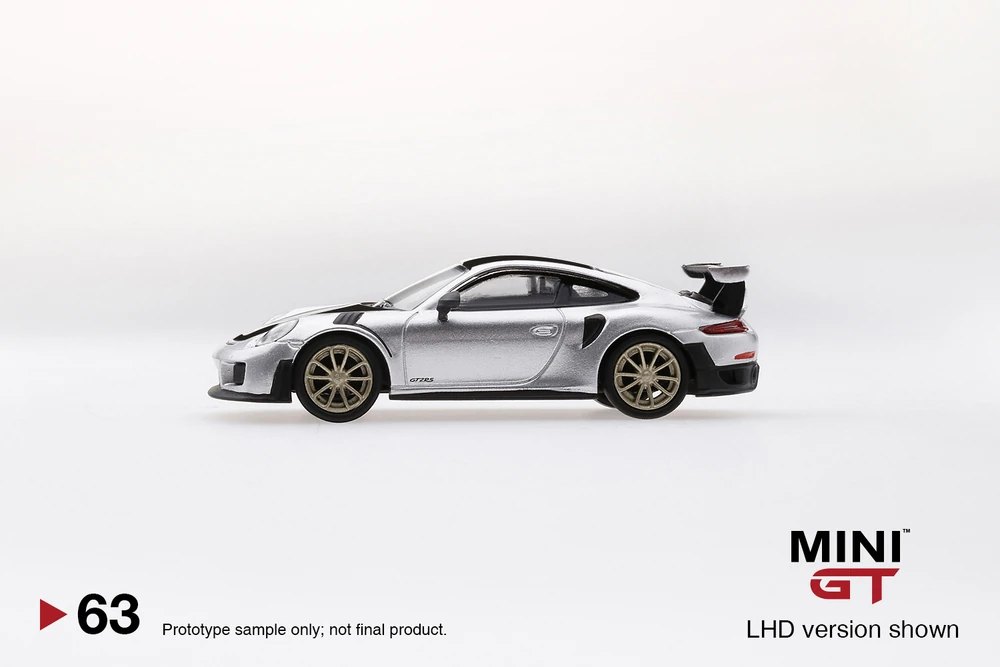 2019 Porsche 991 Turbo GT2RS Weissach Package GT Silver Metallic Silver: Image 2