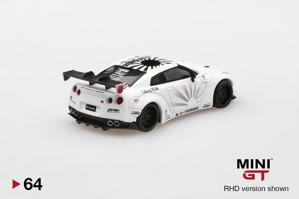 2019 LB★WORKS Nissan GT-R (R35) White Type 1 , Rear Wing ver 1+2 White: Image 4