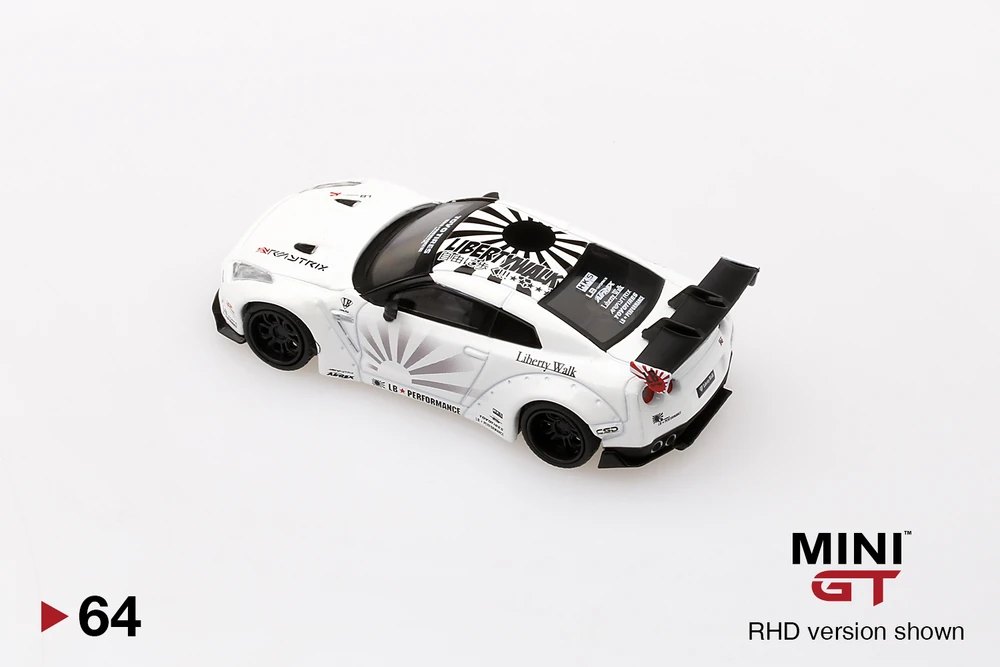 2019 LB★WORKS Nissan GT-R (R35) White Type 1 , Rear Wing ver 1+2 White: Image 5