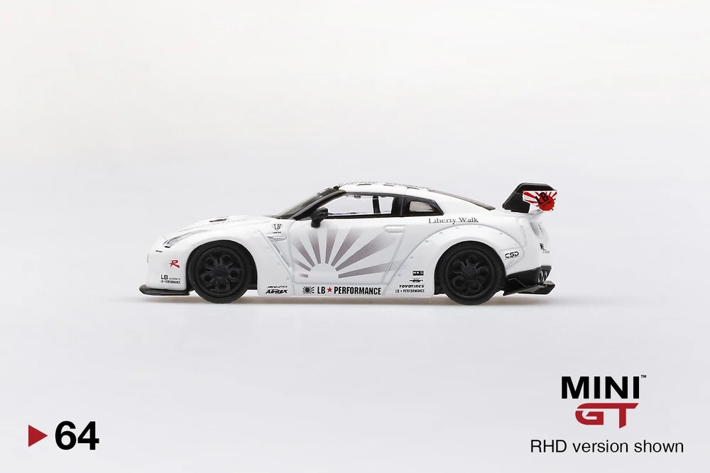 2019 LB★WORKS Nissan GT-R (R35) White Type 1 , Rear Wing ver 1+2 White: Image 2