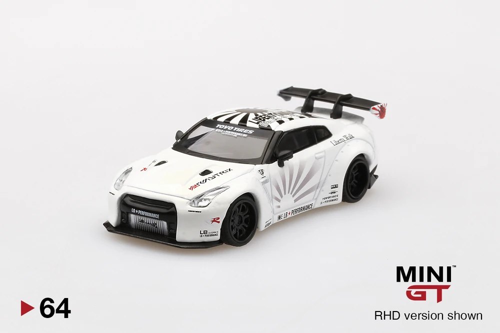 2019 LB★WORKS Nissan GT-R (R35) White Type 1 , Rear Wing ver 1+2 White: Image 3