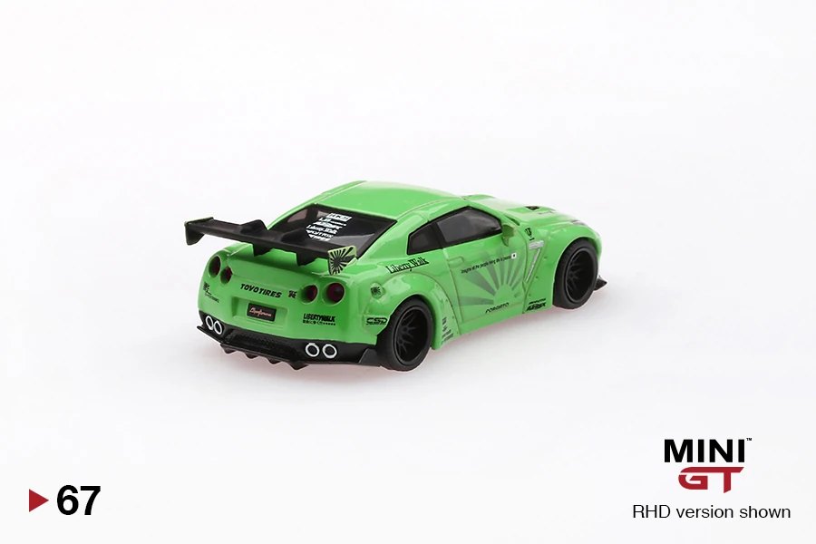 2019 LB★WORKS Nissan GT-R (R35) Light Green Type 1, Rear Wing ver 1 Green: Image 4