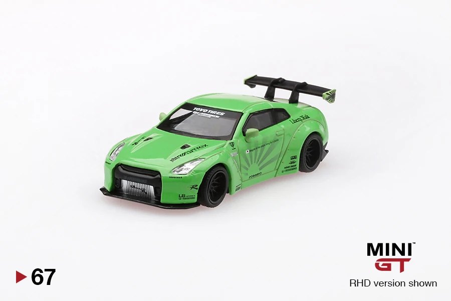 2019 LB★WORKS Nissan GT-R (R35) Light Green Type 1, Rear Wing ver 1 Green: Image 3
