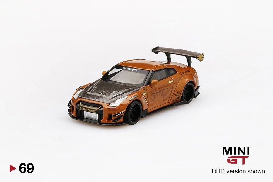 2019 LB★WORKS Nissan GT-R (R35) Metallic Brown Type 2, Rear Wing ver 3 Brown: Image 3