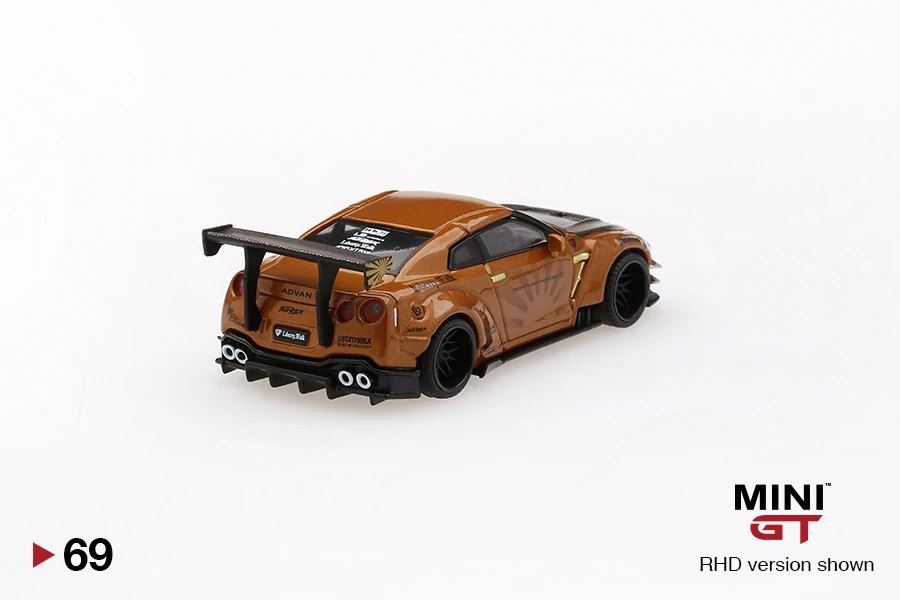 2019 LB★WORKS Nissan GT-R (R35) Metallic Brown Type 2, Rear Wing ver 3 Brown: Image 4