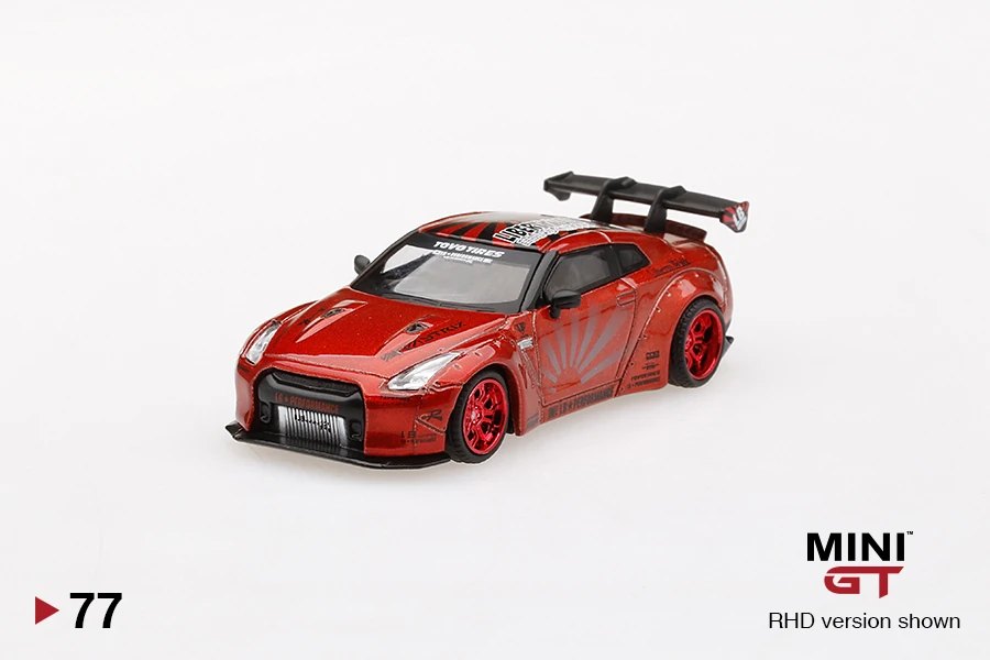 2020 LB★WORKS Nissan GT-R (R35) Candy Red Type 1, Rear Wing ver 1+2 Red: Image 3