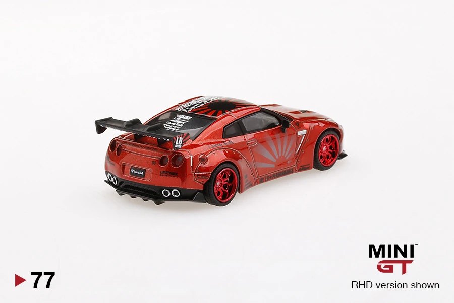 2020 LB★WORKS Nissan GT-R (R35) Candy Red Type 1, Rear Wing ver 1+2 Red: Image 4