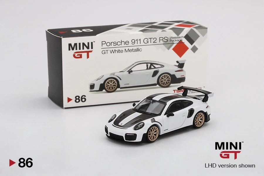 Hot Wheels Porsche 911 GT2 RS Weissach Package White