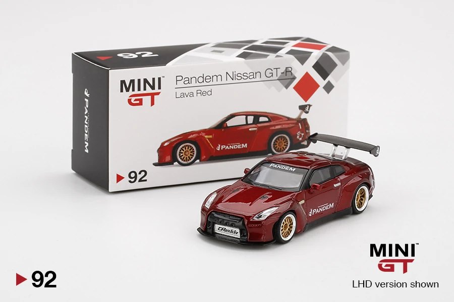 Hot Wheels Pandem Nissan GT-R (R35) Lava Red GT Wing