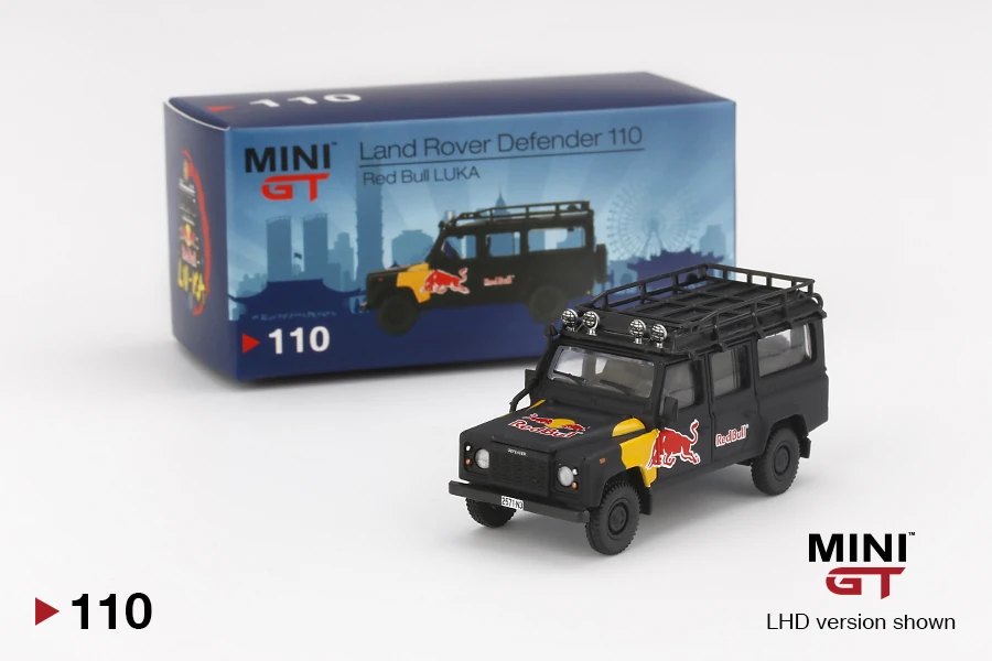 Hot Wheels Land Rover Defender 110 Red Bull LUKA