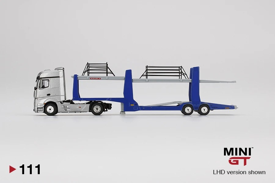 Hot Wheels Mercedes-Benz Actros w/ Car Carrier Trailer