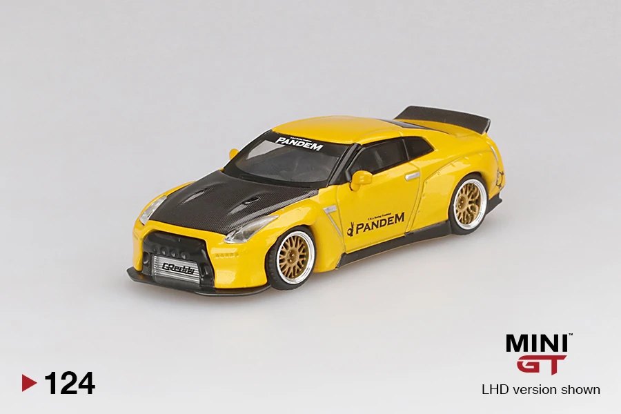 2020 Pandem Nissan GT-R (R35) Metallic Yellow w/ Carbon Duck Tail Yellow: Image 3