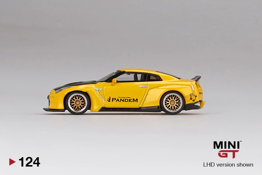 2020 Pandem Nissan GT-R (R35) Metallic Yellow w/ Carbon Duck Tail Yellow: Image 2