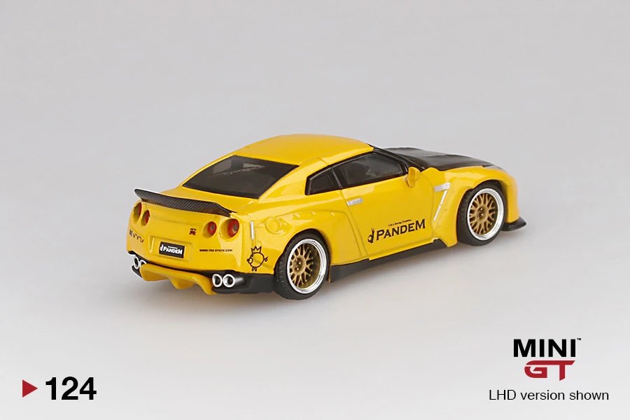 2020 Pandem Nissan GT-R (R35) Metallic Yellow w/ Carbon Duck Tail Yellow: Image 4