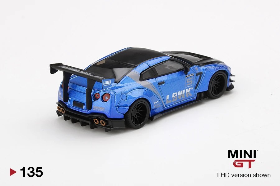 2020 LB★WORKS Nissan GT-R (R35) Blue / LB Work Livery 2.0 Type 2, Rear Wing ver 3 Blue: Image 4