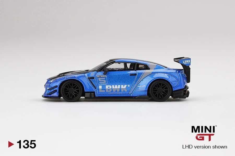 2020 LB★WORKS Nissan GT-R (R35) Blue / LB Work Livery 2.0 Type 2, Rear Wing ver 3 Blue: Image 2
