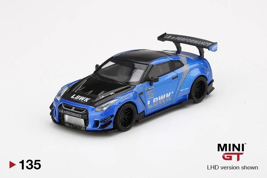 2020 LB★WORKS Nissan GT-R (R35) Blue / LB Work Livery 2.0 Type 2, Rear Wing ver 3 Blue: Image 3