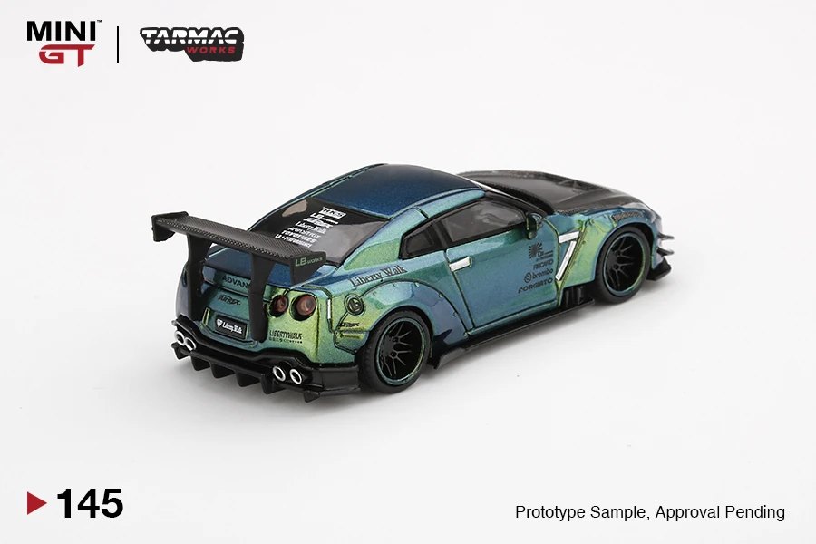 2020 LB★WORKS Nissan GT-R (R35) Type 2, Rear Wing ver 3 Green: Image 5