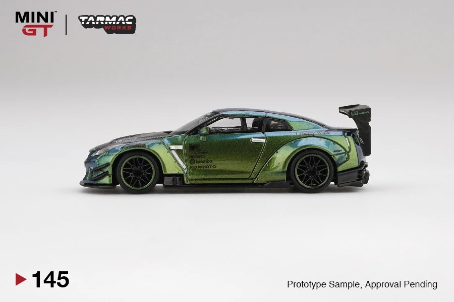 2020 LB★WORKS Nissan GT-R (R35) Type 2, Rear Wing ver 3 Green: Image 4