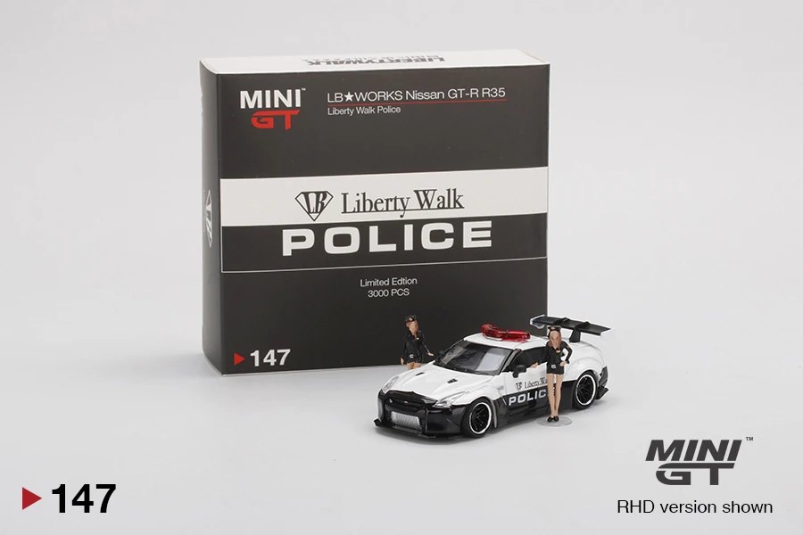 Hot Wheels LB★WORKS Nissan GT-R (R35) LB★WORKS Police Type 1, Rear Wing ver 1