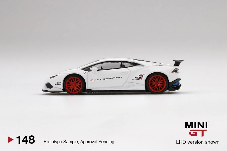 2020 LB★WORKS Lamborghini Huracán ver. 1 White w/ Red Stripe White: Image 2