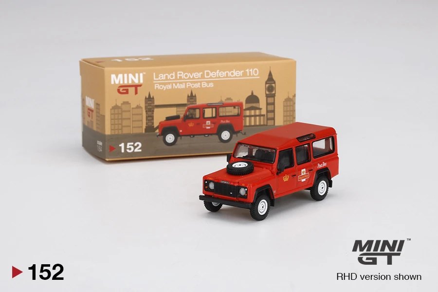 Hot Wheels Land Rover Defender 110 UK Royal Mail Post Bus