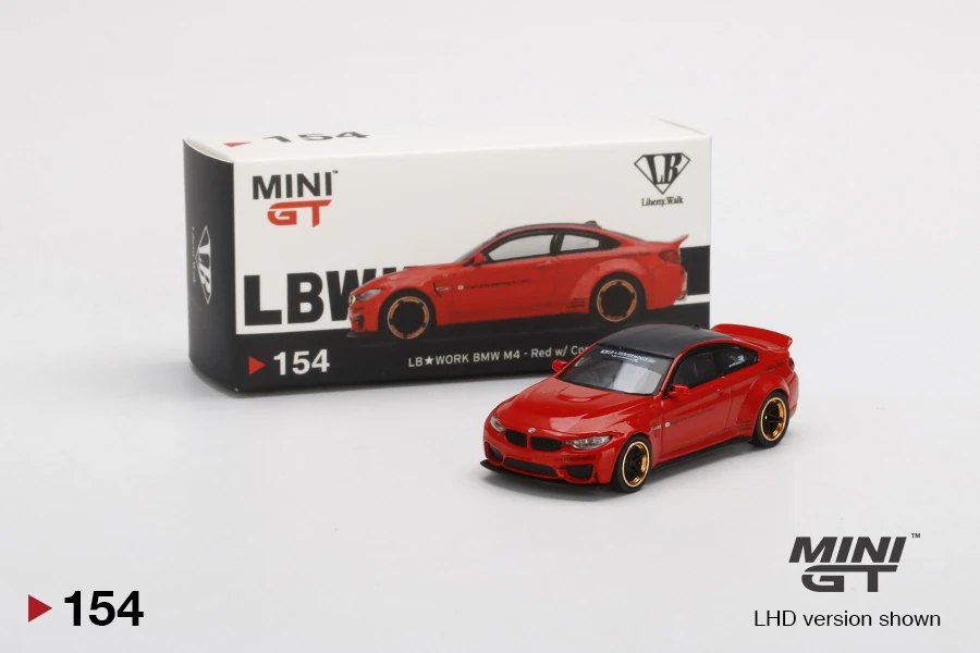 Hot Wheels LB★WORKS BMW M4 Red w/ Copper Wheel