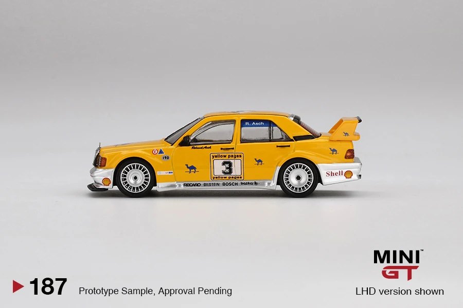 2020 Mercedes-Benz 190E 2.5-16 Evolution II #3 "Camel" 1990 Yellow Page 200 Invitational Kyalami Yellow: Image 2