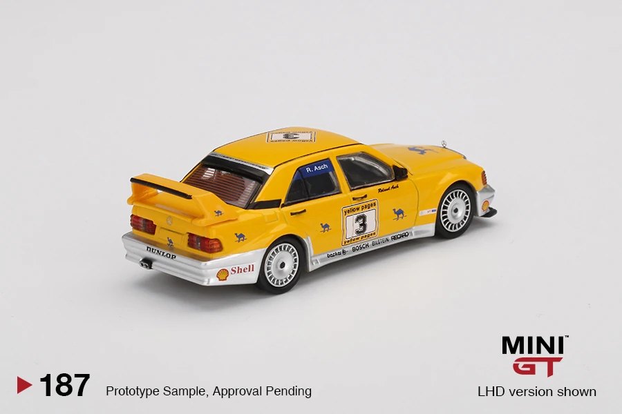 2020 Mercedes-Benz 190E 2.5-16 Evolution II #3 "Camel" 1990 Yellow Page 200 Invitational Kyalami Yellow: Image 4