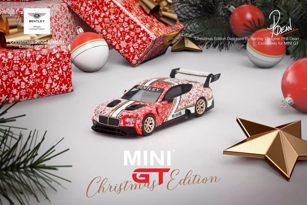 Hot Wheels Bentley Continental GT3 Christmas Edition 2020