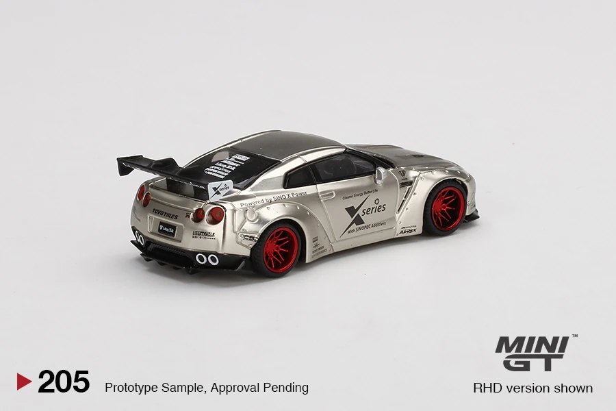 2021 LB★WORKS Nissan GT-R R35 Type 1, Rear Wing ver 1, Satin Silver Silver: Image 4