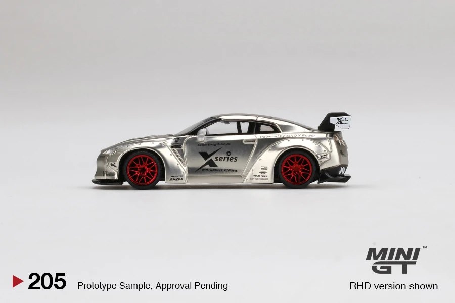 2021 LB★WORKS Nissan GT-R R35 Type 1, Rear Wing ver 1, Satin Silver Silver: Image 2